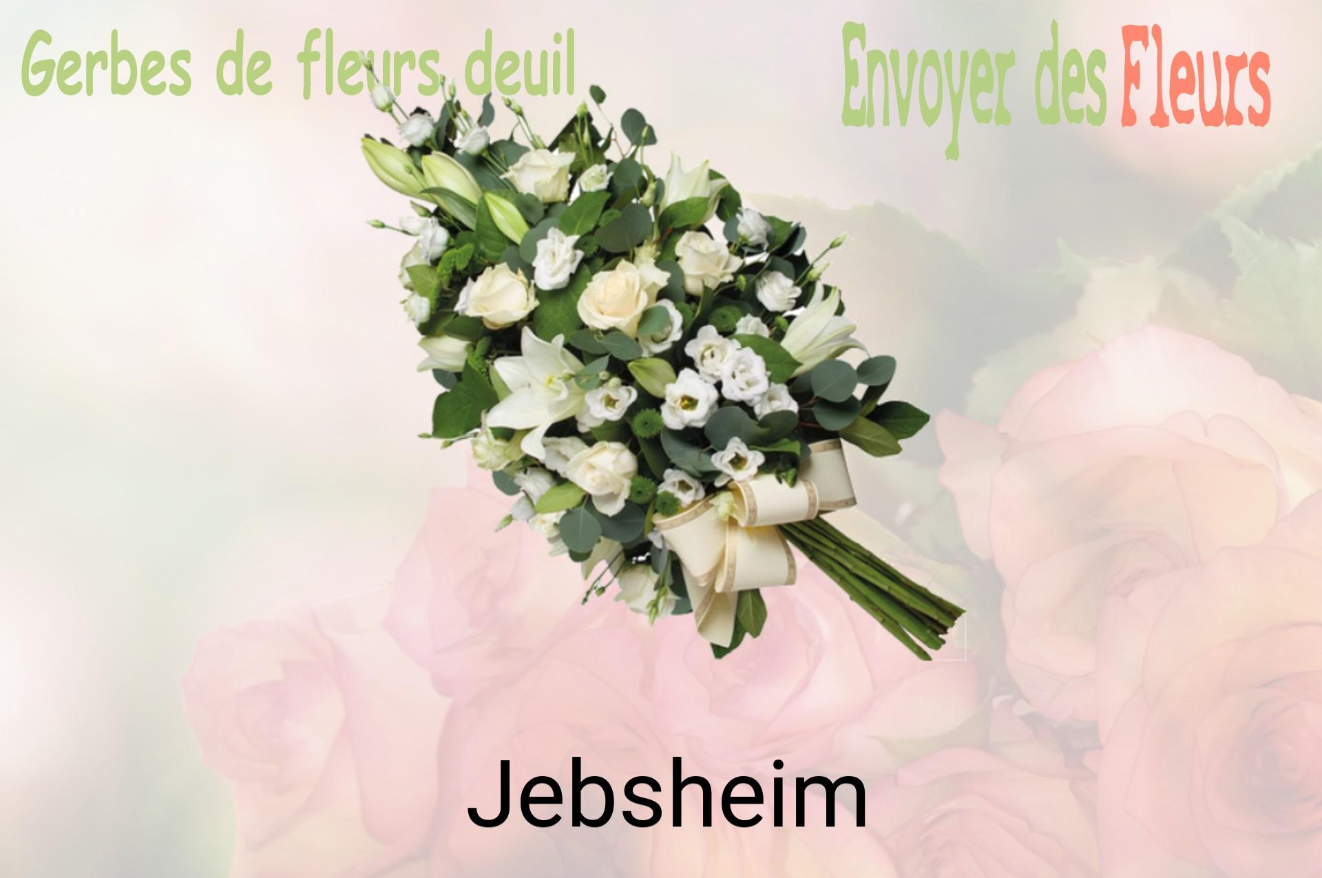 Gerbe de fleurs de deuil livrée à Jebsheim